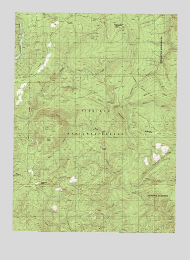 Quail Prairie Mountain, OR USGS Topographic Map