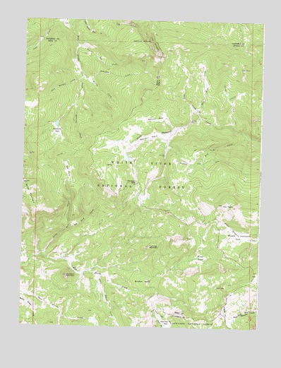 Quaker Mesa, CO USGS Topographic Map