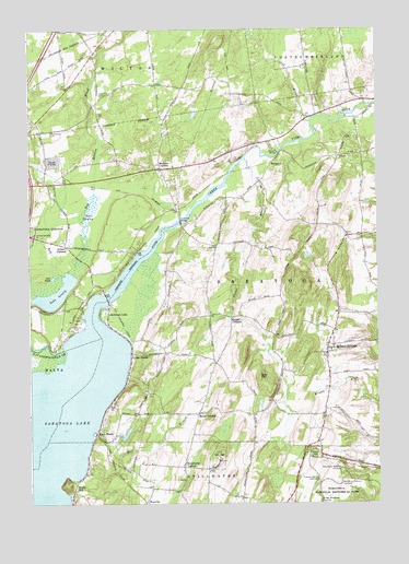 Quaker Springs, NY USGS Topographic Map