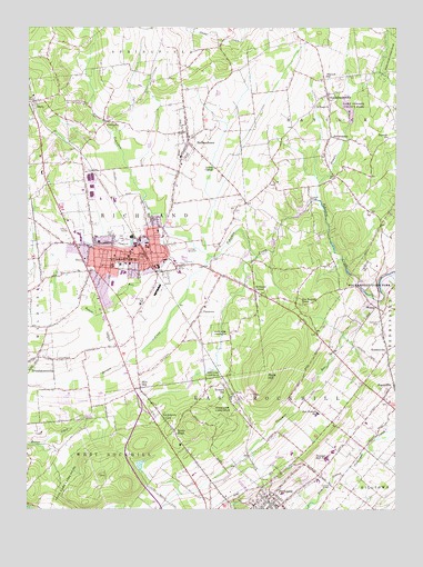 Quakertown, PA USGS Topographic Map