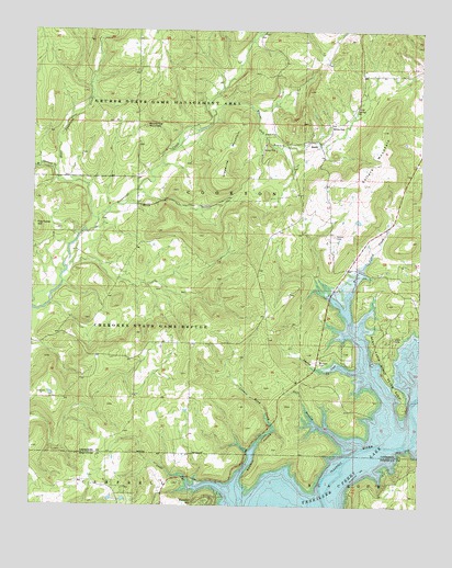 Qualls, OK USGS Topographic Map
