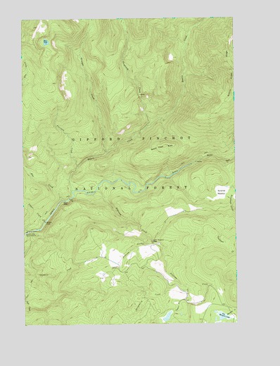 Quartz Creek Butte, WA USGS Topographic Map