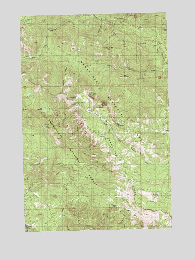 Quartz Mountain, WA USGS Topographic Map
