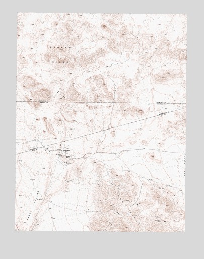 Quartz Mountain, NV USGS Topographic Map