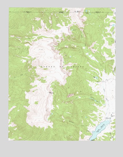 Big Costilla Peak, NM USGS Topographic Map