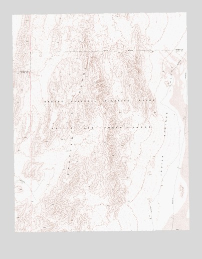 Quartz Peak SW, NV USGS Topographic Map