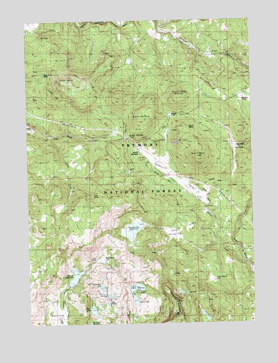 Quartz Valley, OR USGS Topographic Map