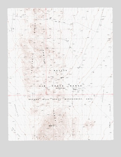 Quartzite Mountain, NV USGS Topographic Map