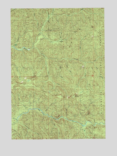 Quartzville, OR USGS Topographic Map