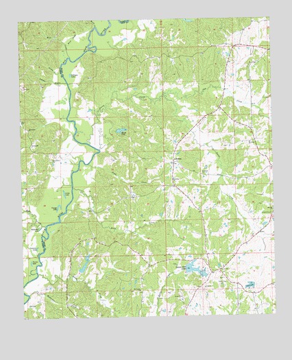 Queens Hill Lake, MS USGS Topographic Map