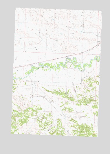 Queens Point, MT USGS Topographic Map