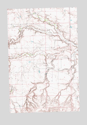 Big Coulee, MT USGS Topographic Map
