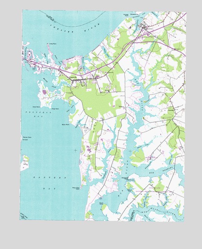 Queenstown, MD USGS Topographic Map