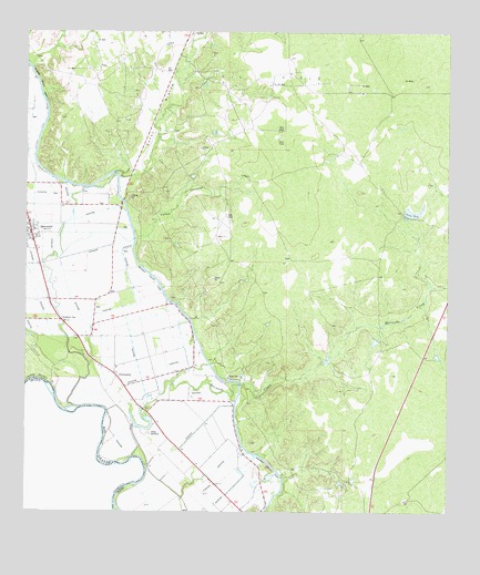 Quemado East, TX USGS Topographic Map