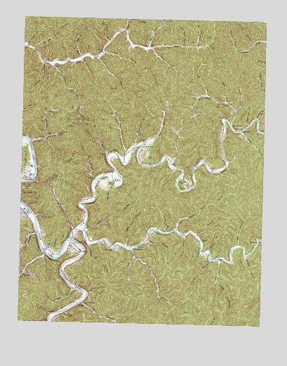 Quicksand, KY USGS Topographic Map