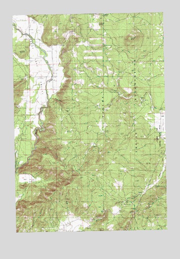 Quigley Butte, WA USGS Topographic Map