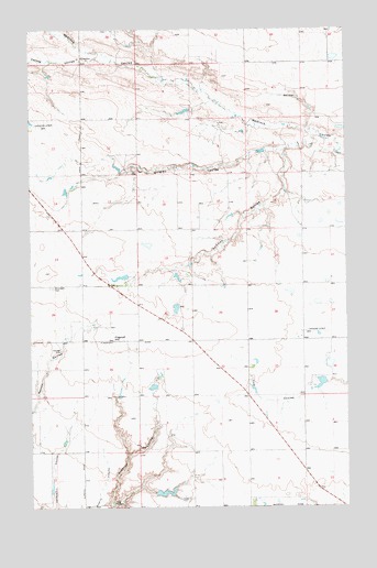 Quigley Coulee, MT USGS Topographic Map