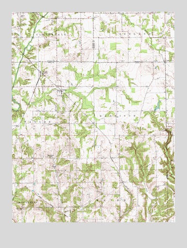Quincy, IN USGS Topographic Map