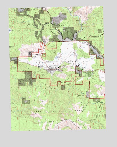 Quincy, CA USGS Topographic Map