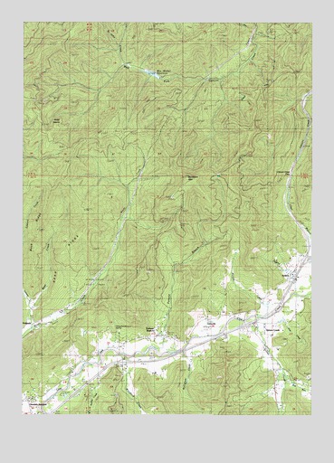 Quines Creek, OR USGS Topographic Map