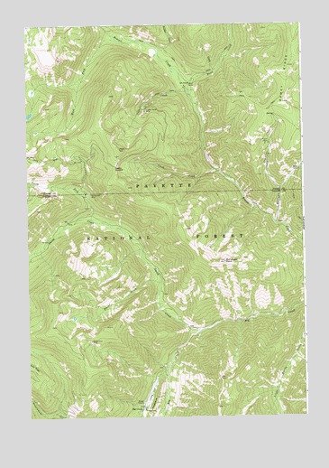 Big Creek, ID USGS Topographic Map