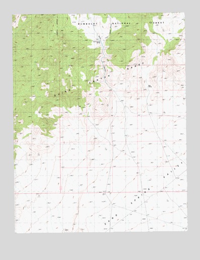 Quinn Canyon Springs, NV USGS Topographic Map