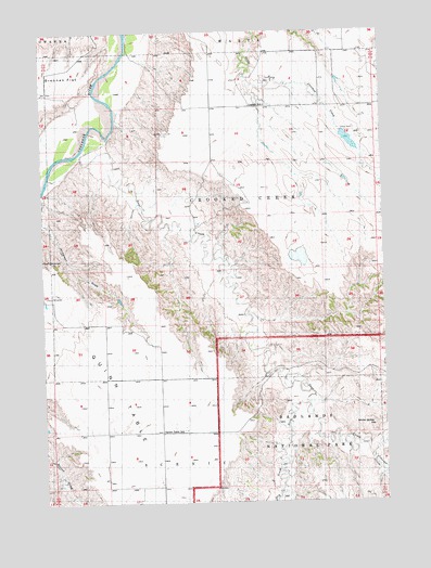 Quinn Table, SD USGS Topographic Map