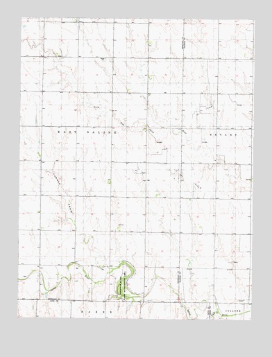 Quinter NW, KS USGS Topographic Map