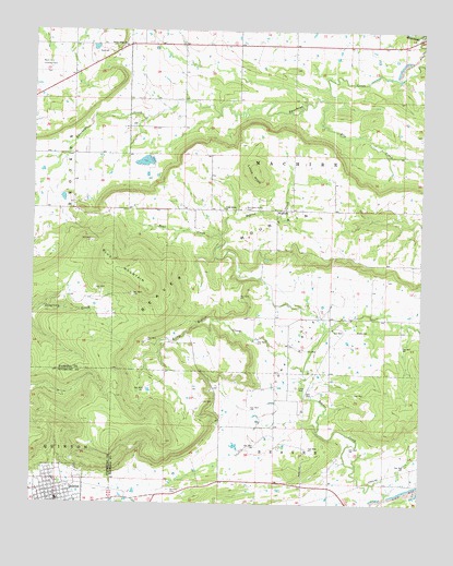 Quinton North, OK USGS Topographic Map