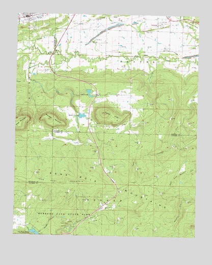 Quinton South, OK USGS Topographic Map