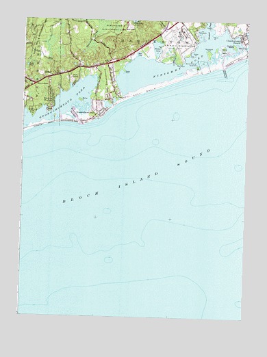 Quonochontaug, RI USGS Topographic Map