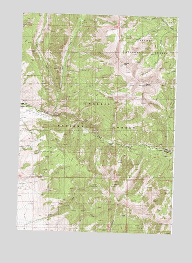 Big Creek Peak, ID USGS Topographic Map