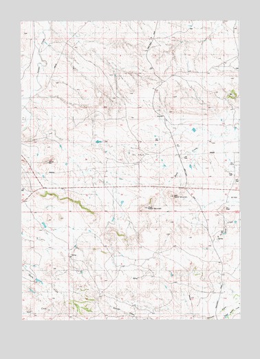 Rabbit Mountains, WY USGS Topographic Map
