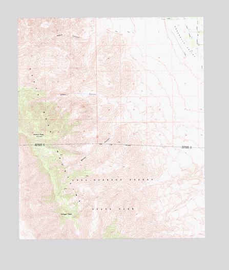 Rabbit Peak, CA USGS Topographic Map