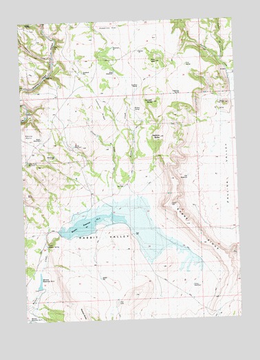 Rabbit Valley, OR USGS Topographic Map