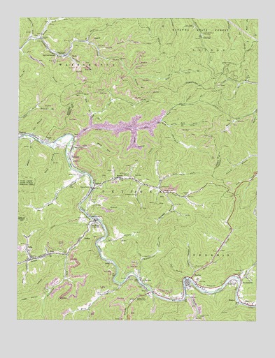 Racine, WV USGS Topographic Map
