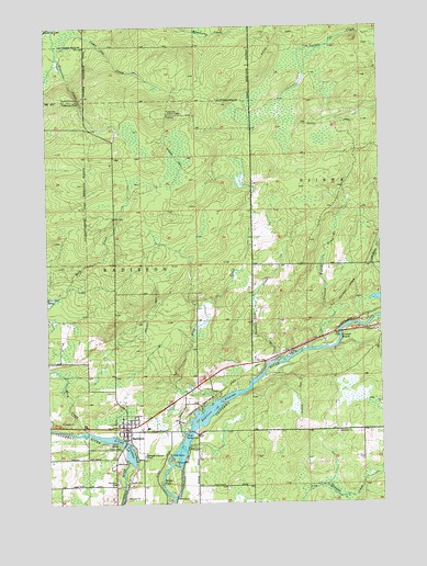 Radisson, WI USGS Topographic Map