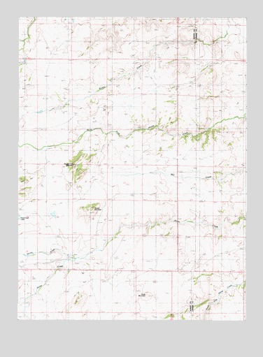 Ragged Top Mountain, WY USGS Topographic Map
