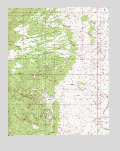 Raggy Canyon, UT USGS Topographic Map