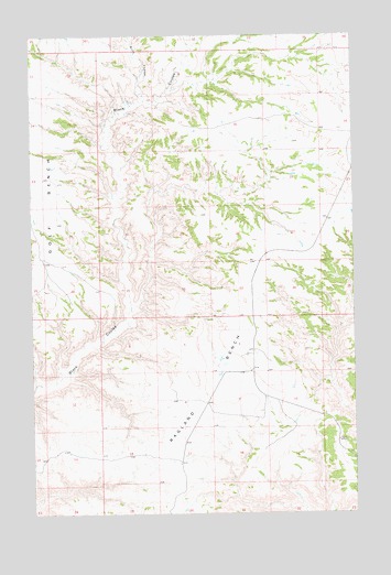 Ragland Bench, MT USGS Topographic Map