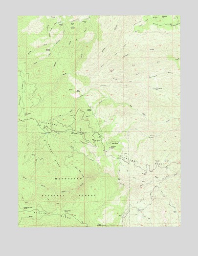 Raglin Ridge, CA USGS Topographic Map