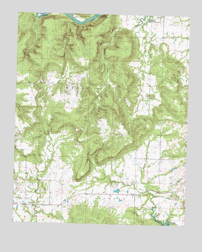 Raiford, OK USGS Topographic Map