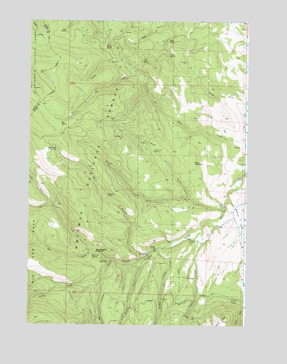 Rail Gulch, OR USGS Topographic Map