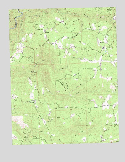 Rail Road Flat, CA USGS Topographic Map