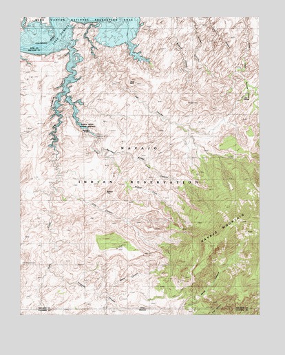 Rainbow Bridge, UT USGS Topographic Map