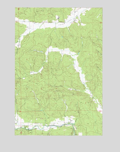 Rainbow Falls, WA USGS Topographic Map