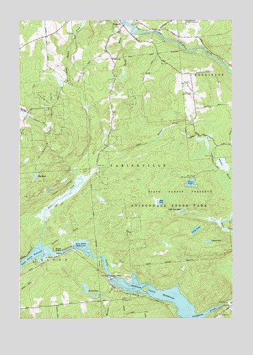 Rainbow Falls, NY USGS Topographic Map