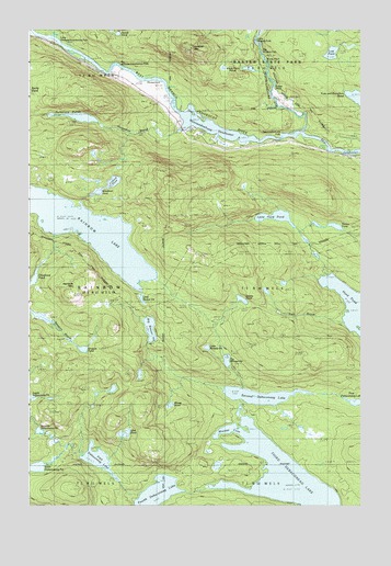 Rainbow Lake East, ME USGS Topographic Map