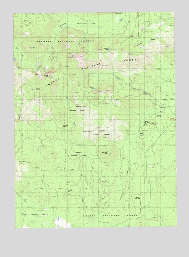 Rainbow Mountain, CA USGS Topographic Map