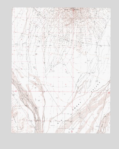 Rainier Mountain, NV USGS Topographic Map